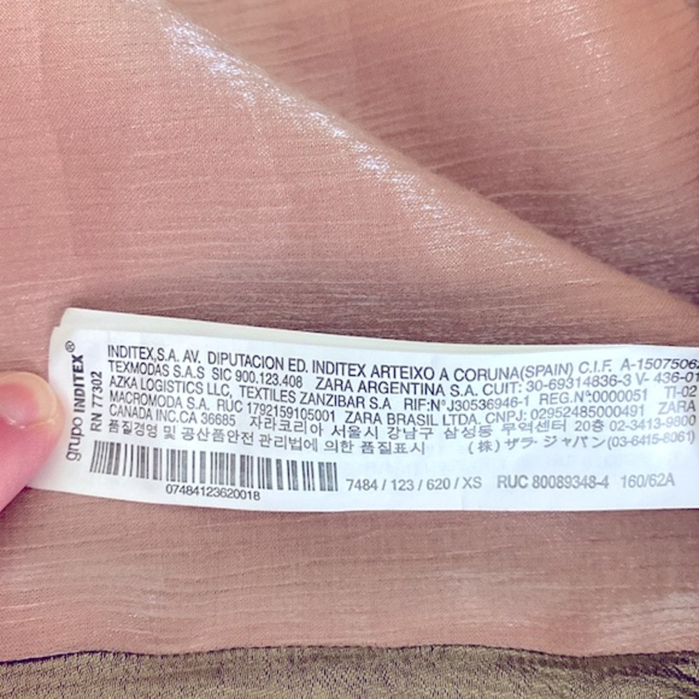 Zara Pink Metallic Satin Effect Joggers.  Size XS - Picture 11 of 16